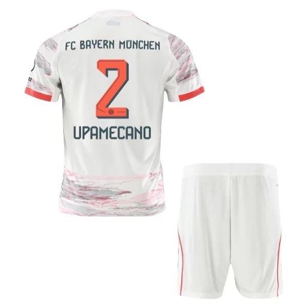 Maglia FC Bayern München Upamecano 2 Bambino Divisa Trasferta 2025/26 Maglia FC Bayern München Upamecano 2 Bambino Divisa Trasferta 2025/26