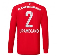 Maglia FC Bayern München Upamecano 2 Divisa Prima 2022/23 Manica Lunga