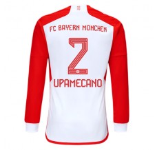 Maglia FC Bayern München Upamecano 2 Divisa Prima 2023/24 Manica Lunga