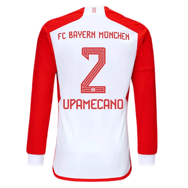 Maglia FC Bayern München Upamecano 2 Divisa Prima 2023/24 Manica Lunga Maglia FC Bayern München Upamecano 2 Divisa Prima 2023/24 Manica Lunga