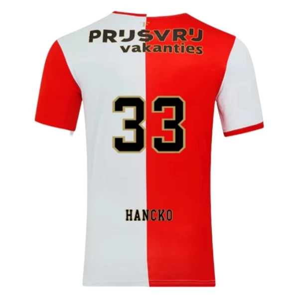 Maglia Feyenoord Rotterdam Hancko 33 Divisa Prima 2025/26 Maglia Feyenoord Rotterdam Hancko 33 Divisa Prima 2025/26