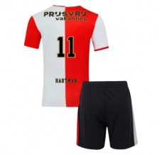 Maglia Feyenoord Rotterdam Hartman 11 Bambino Divisa Prima 2025/26