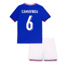 Maglia Francia Camavinga 6 Bambino Divisa Prima Euro 2024
