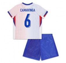 Maglia Francia Camavinga 6 Bambino Divisa Trasferta Euro 2024