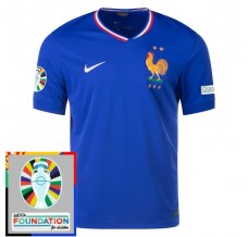 Maglia Francia Divisa Prima Euro 2024 Patch
