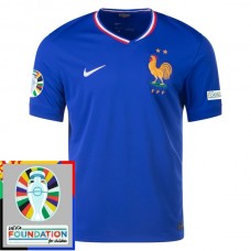 Maglia Francia Divisa Prima Euro 2024 Patch