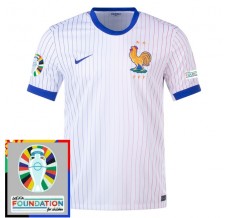 Maglia Francia Divisa Trasferta Euro 2024 Patch