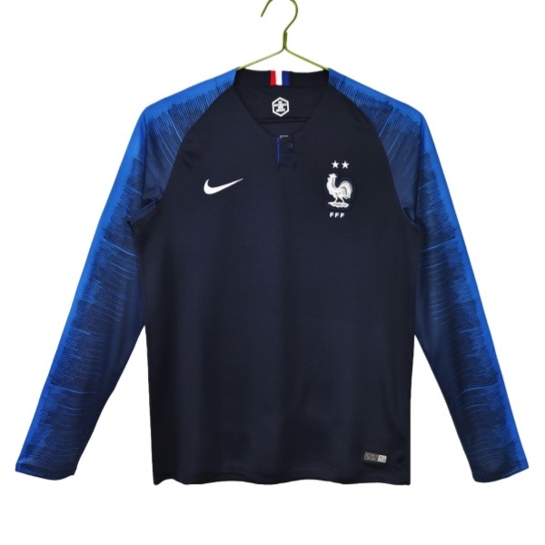 Maglia Francia Kit Gara Home Retro 2018 Maniche Lunghe Maglia Francia Kit Gara Home Retro 2018 Maniche Lunghe
