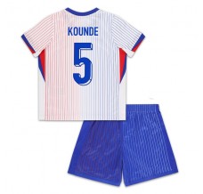 Maglia Francia Kounde 5 Bambino Divisa Trasferta Euro 2024