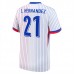 Maglia Francia L.Hernandez 21 Divisa Trasferta Euro 2024