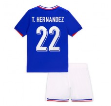 Maglia Francia T.Hernandez 22 Bambino Divisa Prima Euro 2024