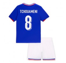 Maglia Francia Tchouaméni 8 Bambino Divisa Prima Euro 2024