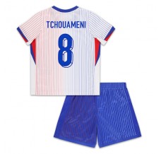 Maglia Francia Tchouaméni 8 Bambino Divisa Trasferta Euro 2024