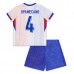 Maglia Francia Upamecano 4 Bambino Divisa Trasferta Euro 2024