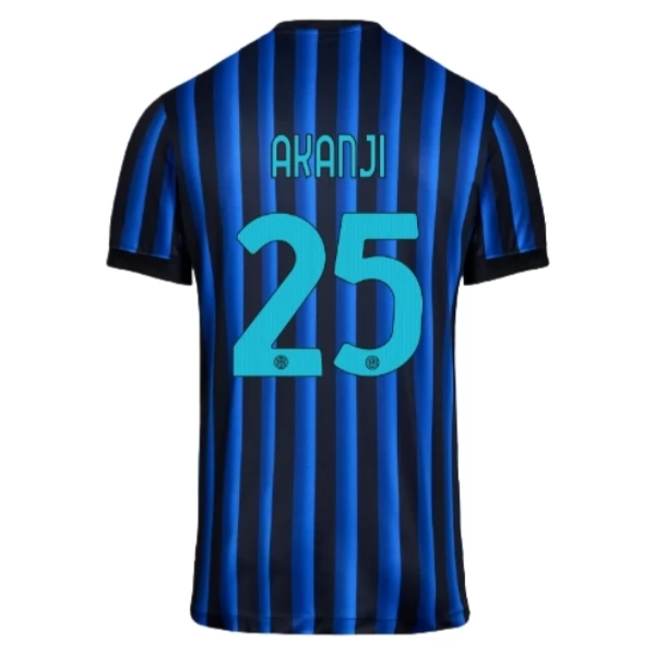 Maglia Gara Inter Milan Akanji 25 Kit Home 2025/26 Maglia Gara Inter Milan Akanji 25 Kit Home 2025/26