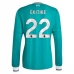 Maglia Gara Liverpool FC Ekitike 22 Kit Third 2025/26 Maniche Lunghe
