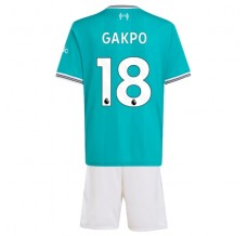 Maglia Gara Liverpool FC Gakpo 18 Kit Third Bambino 2025/26