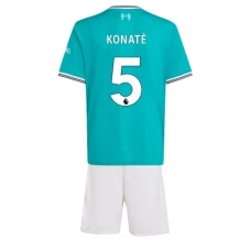 Maglia Gara Liverpool FC Konaté 5 Kit Third Bambino 2025/26