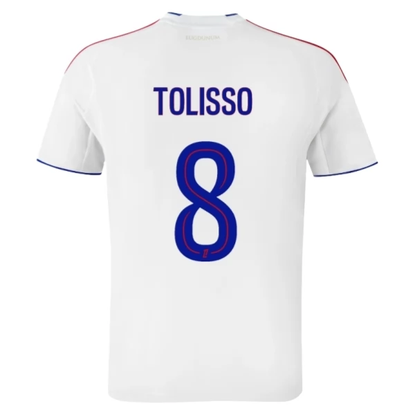 Maglia Gara Olympique Lyonnais Tolisso 8 Kit Home 2025/26 Maglia Gara Olympique Lyonnais Tolisso 8 Kit Home 2025/26