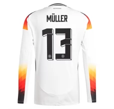 Maglia Germania Müller 13 Divisa Prima Euro 2024 Manica Lunga