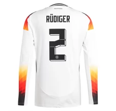 Maglia Germania Rüdiger 2 Divisa Prima Euro 2024 Manica Lunga