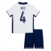 Maglia Inghilterra Rice 4 Bambino Divisa Prima Euro 2024