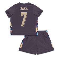 Maglia Inghilterra Saka 7 Bambino Divisa Trasferta Euro 2024