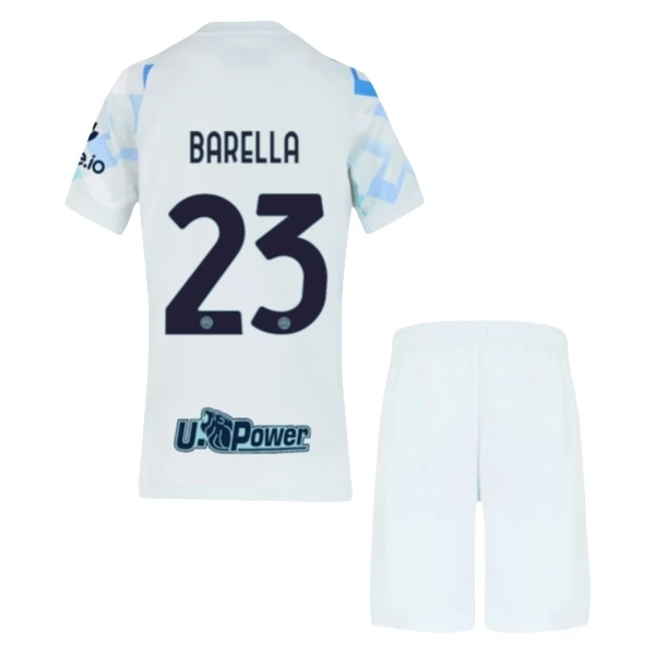 Maglia Inter Milan Barella 23 Bambino Divisa Trasferta 2025/26 Maglia Inter Milan Barella 23 Bambino Divisa Trasferta 2025/26