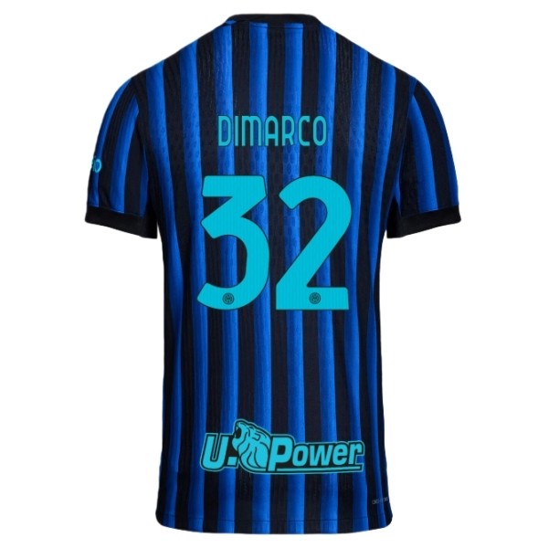 Maglia Inter Milan Dimarco 32 Kit Gara Home 2025/26 Maglia Inter Milan Dimarco 32 Kit Gara Home 2025/26
