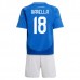 Maglia Italia Barella 18 Bambino Divisa Prima Euro 2024