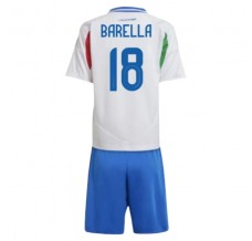 Maglia Italia Barella 18 Bambino Divisa Trasferta Euro 2024