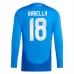 Maglia Italia Barella 18 Divisa Prima Euro 2024 Manica Lunga