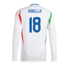 Maglia Italia Barella 18 Divisa Trasferta Euro 2024 Manica Lunga