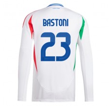 Maglia Italia Bastoni 23 Divisa Trasferta Euro 2024 Manica Lunga