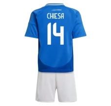 Maglia Italia Chiesa 14 Bambino Divisa Prima Euro 2024