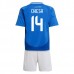 Maglia Italia Chiesa 14 Bambino Divisa Prima Euro 2024