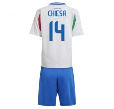 Maglia Italia Chiesa 14 Bambino Divisa Trasferta Euro 2024