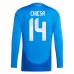 Maglia Italia Chiesa 14 Divisa Prima Euro 2024 Manica Lunga