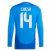 Maglia Italia Chiesa 14 Divisa Prima Euro 2024 Manica Lunga