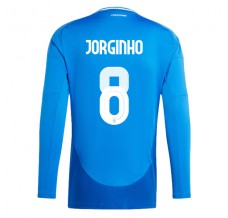 Maglia Italia Jorginho 8 Divisa Prima Euro 2024 Manica Lunga