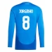 Maglia Italia Jorginho 8 Divisa Prima Euro 2024 Manica Lunga