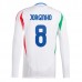 Maglia Italia Jorginho 8 Divisa Trasferta Euro 2024 Manica Lunga