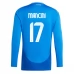 Maglia Italia Mancini 17 Divisa Prima Euro 2024 Manica Lunga