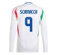 Maglia Italia Scamacca 9 Divisa Trasferta Euro 2024 Manica Lunga