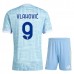 Maglia Juventus FC Vlahović 9 Kit Gara Away Bambino 2025/26