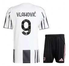 Maglia Juventus FC Vlahović 9 Kit Gara Home Bambino 2025/26