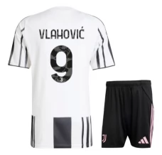 Maglia Juventus FC Vlahović 9 Kit Gara Home Bambino 2025/26 Maglia Juventus FC Vlahović 9 Kit Gara Home Bambino 2025/26
