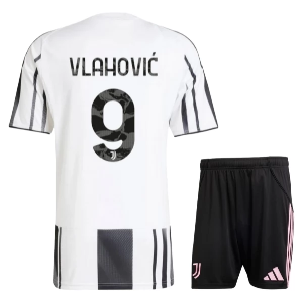 Maglia Juventus FC Vlahović 9 Kit Gara Home Bambino 2025/26 Maglia Juventus FC Vlahović 9 Kit Gara Home Bambino 2025/26