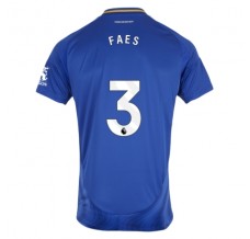 Maglia Leicester City FC Faes 3 Divisa Prima 2024/25