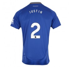 Maglia Leicester City FC Justin 2 Divisa Prima 2024/25